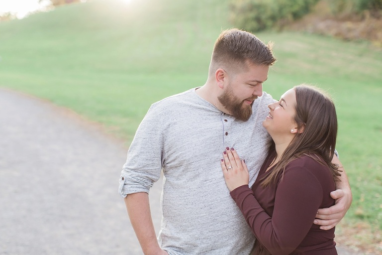 Cozy Fall engagement session at Ottawa Arboretum