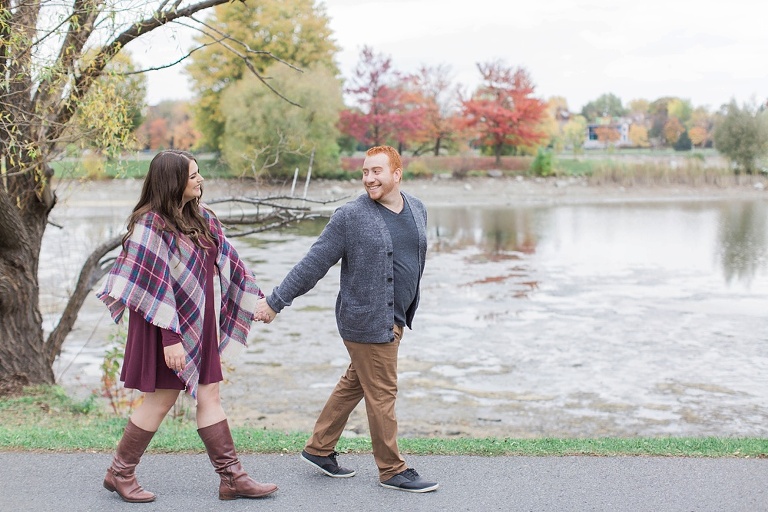 Arboretum Fall Engagement Photos at the Ottawa Experimental farm