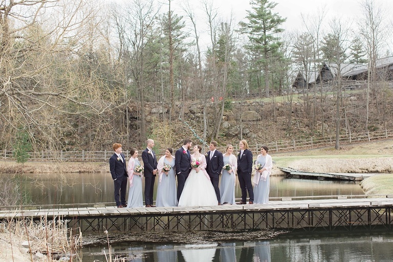 Fitzroy Harbour Spring Wedding with blush and white colour palette