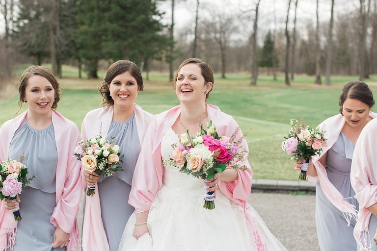 Fitzroy Harbour Spring Wedding with blush and white colour palette