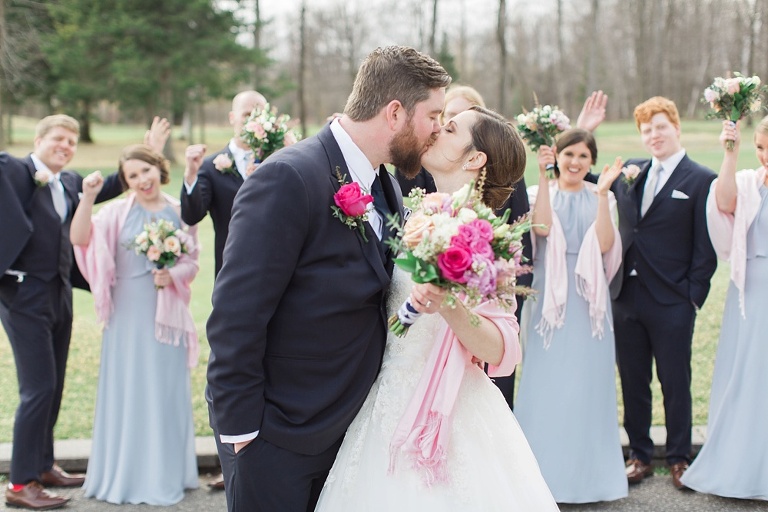 Fitzroy Harbour Spring Wedding with blush and white colour palette