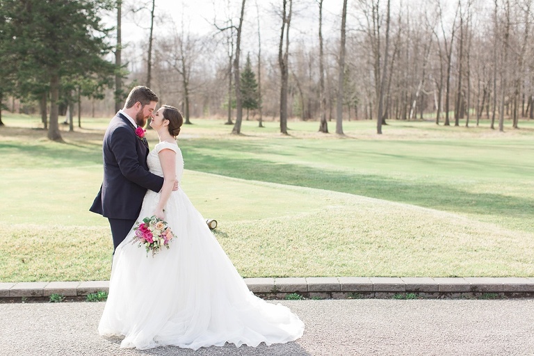Fitzroy Harbour Spring Wedding with blush and white colour palette