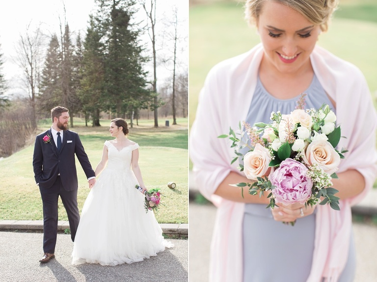 Fitzroy Harbour Spring Wedding with blush and white colour palette