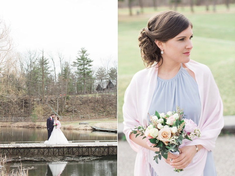 Fitzroy Harbour Spring Wedding with blush and white colour palette