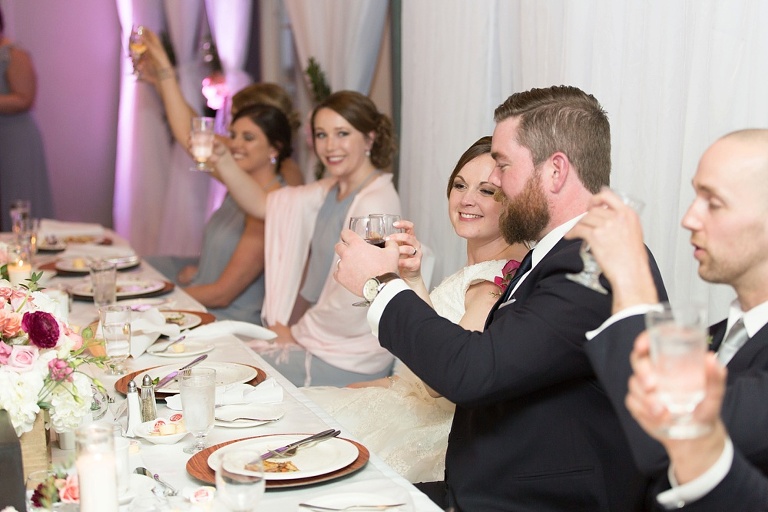 Fitzroy Harbour Spring Wedding with blush and white colour palette