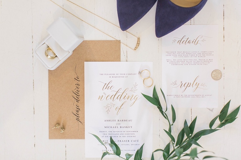 Intimate Fraser Cafe Ottawa wedding at Table 40