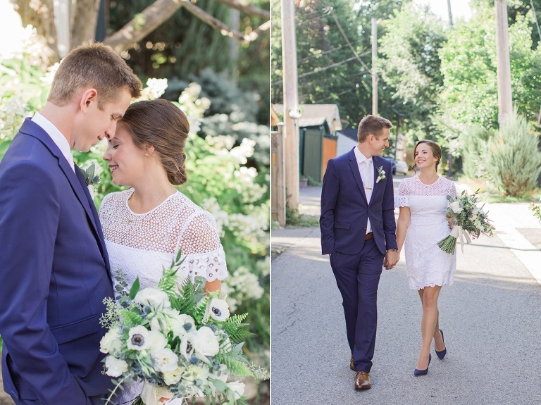 Intimate Fraser Cafe Ottawa wedding at Table 40