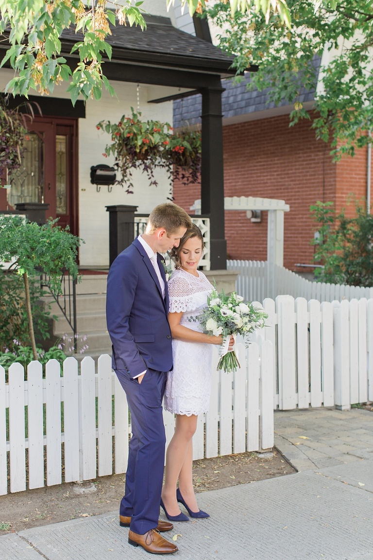 Intimate Fraser Cafe Ottawa wedding at Table 40