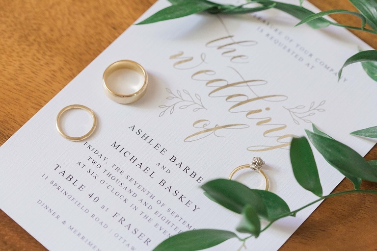 Intimate Fraser Cafe Ottawa wedding at Table 40