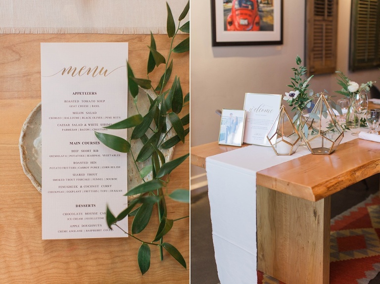 Intimate Fraser Cafe Ottawa wedding at Table 40