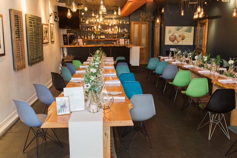 Intimate Fraser Cafe Ottawa wedding at Table 40