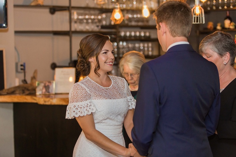 Intimate Fraser Cafe Ottawa wedding at Table 40