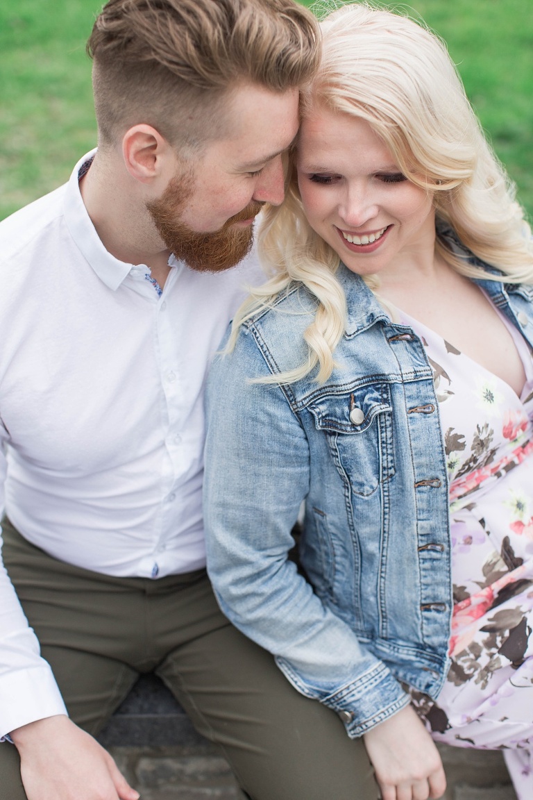 Fun spring engagement session photos at Ottawa Experimental Farm