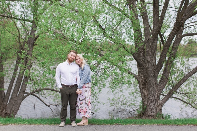 Fun spring engagement session photos at Ottawa Experimental Farm