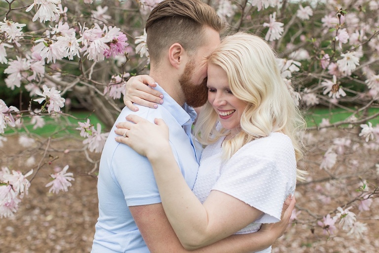 Fun spring engagement session photos at Ottawa Experimental Farm