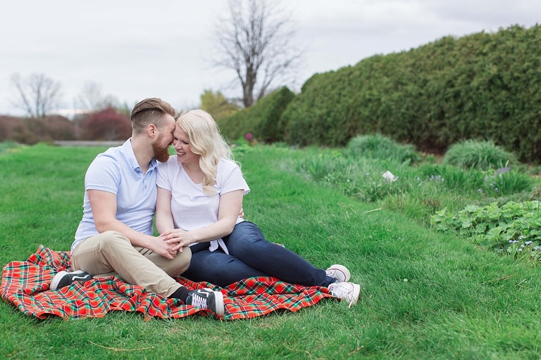 Fun spring engagement session photos at Ottawa Experimental Farm