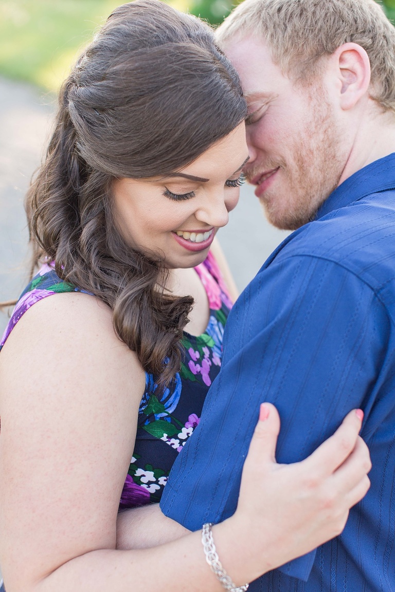 Bright sunset Ottawa Arboretum engagement photos 