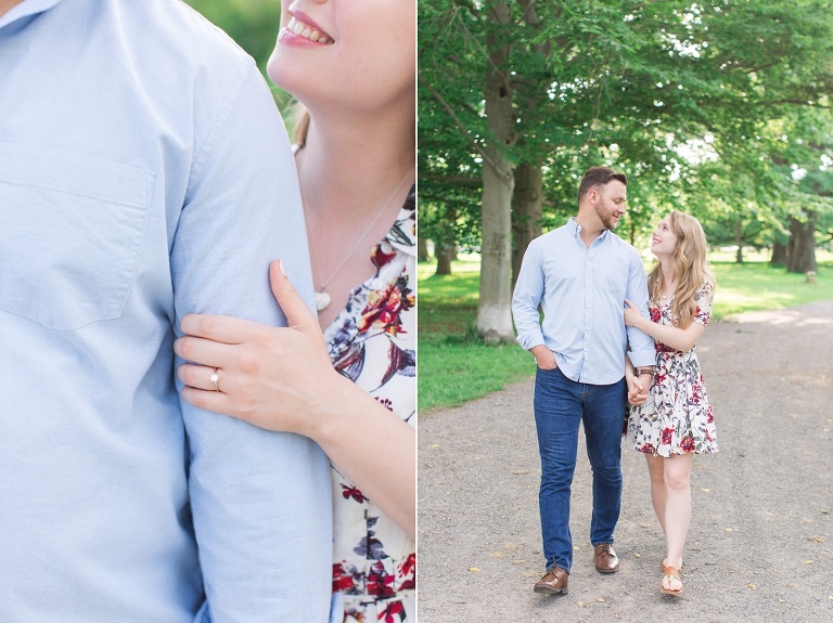 engagement photos at the Ottawa experimental farm and Ottawa Arboretum