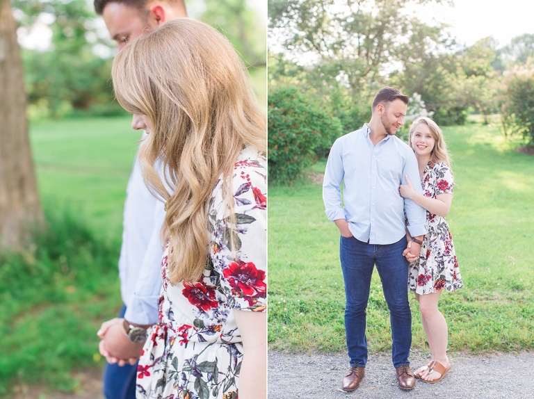 engagement photos at the Ottawa experimental farm and Ottawa Arboretum