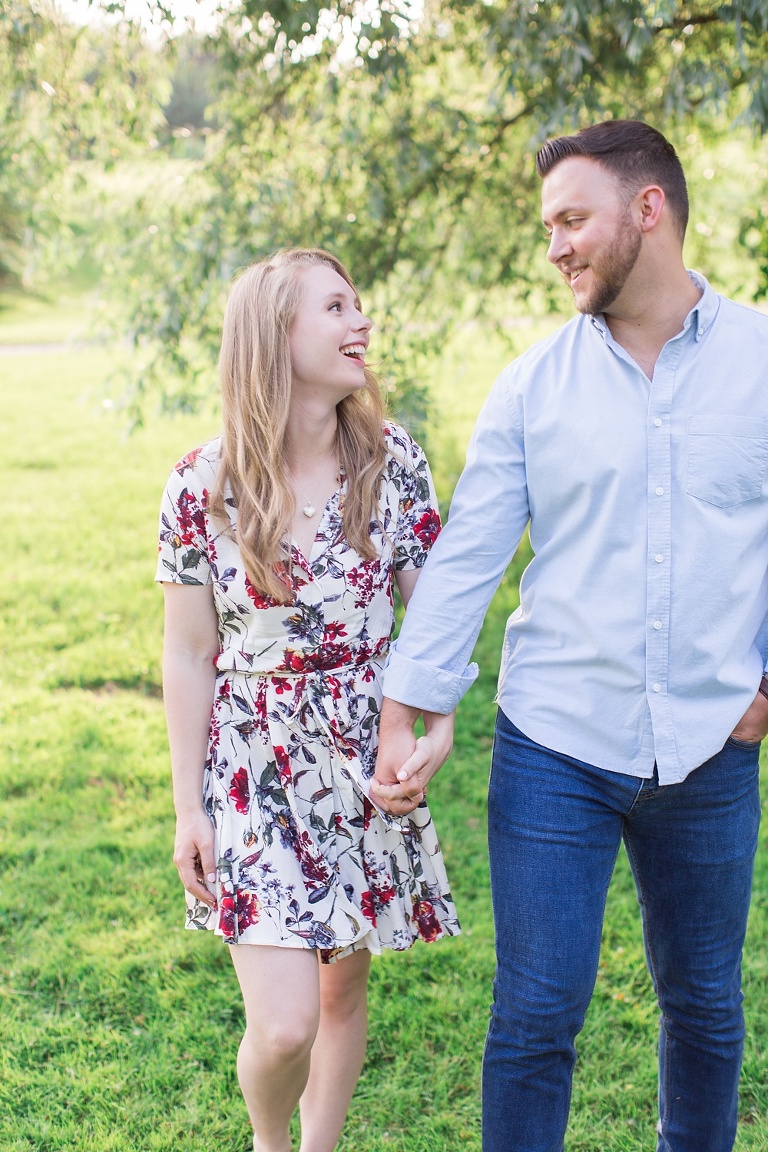engagement photos at the Ottawa experimental farm and Ottawa Arboretum