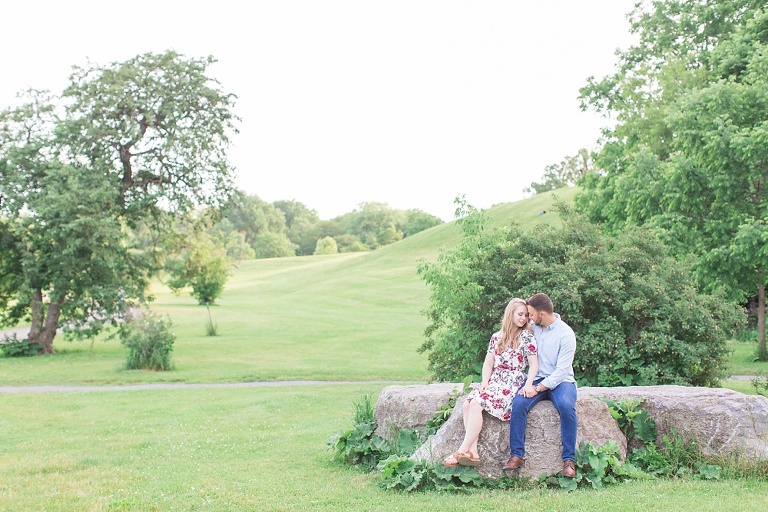 engagement photos at the Ottawa experimental farm and Ottawa Arboretum