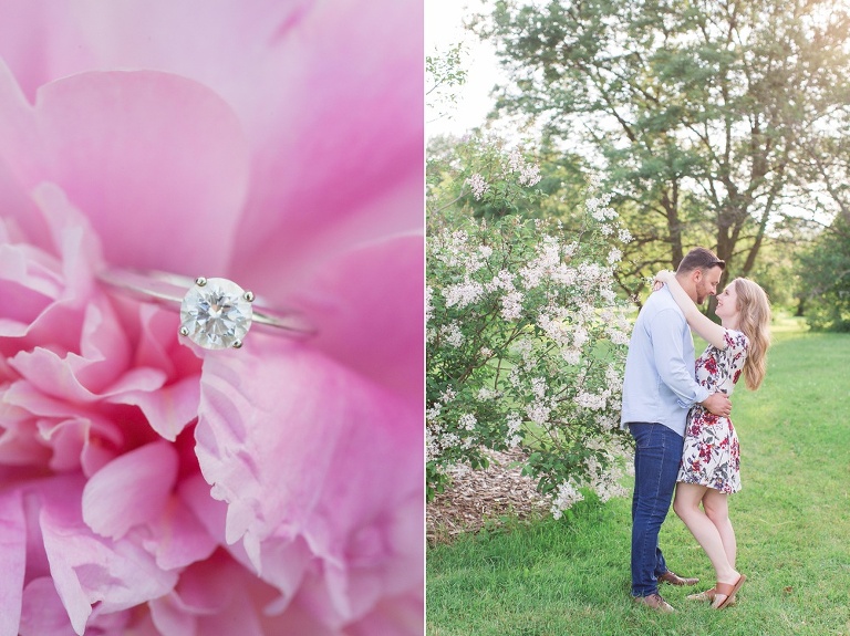 engagement photos at the Ottawa experimental farm and Ottawa Arboretum