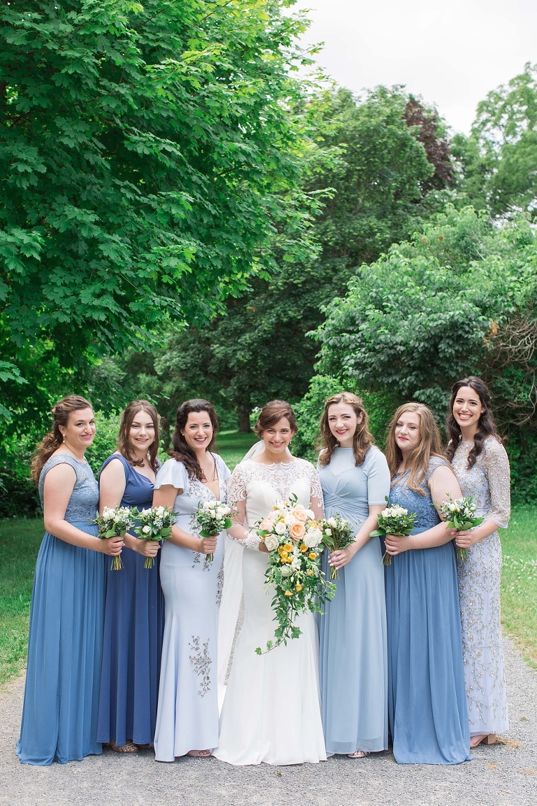 Billings Estate Ottawa Wedding - Bride and Groom having First Look photos at Ottawa Arboretum