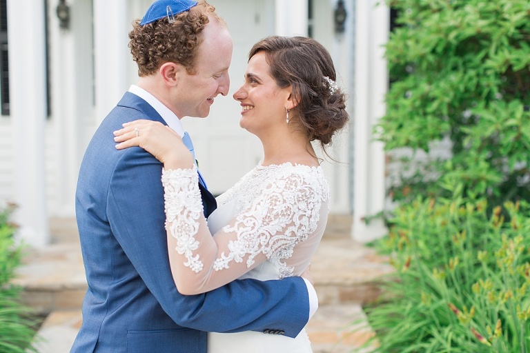 Billings Estate Ottawa Wedding - Bride and Groom having First Look photos at Ottawa Arboretum