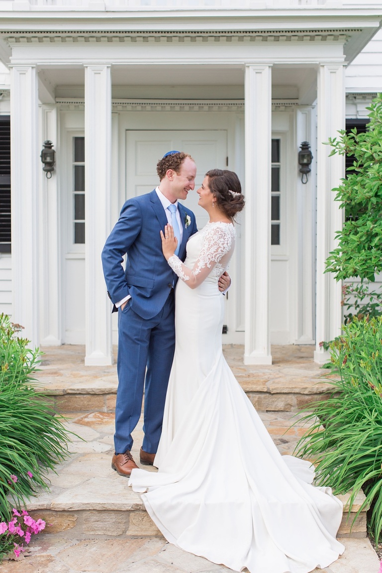Billings Estate Ottawa Wedding - Bride and Groom having First Look photos at Ottawa Arboretum