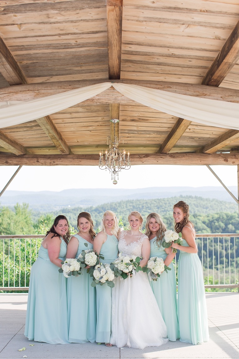 Le Belvedere Summer Wedding picture of the wedding party