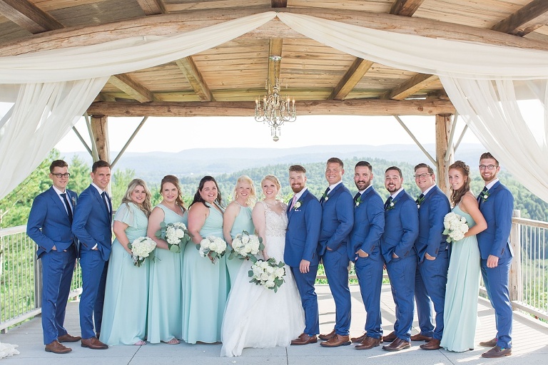 Le Belvedere Summer Wedding picture of the wedding party