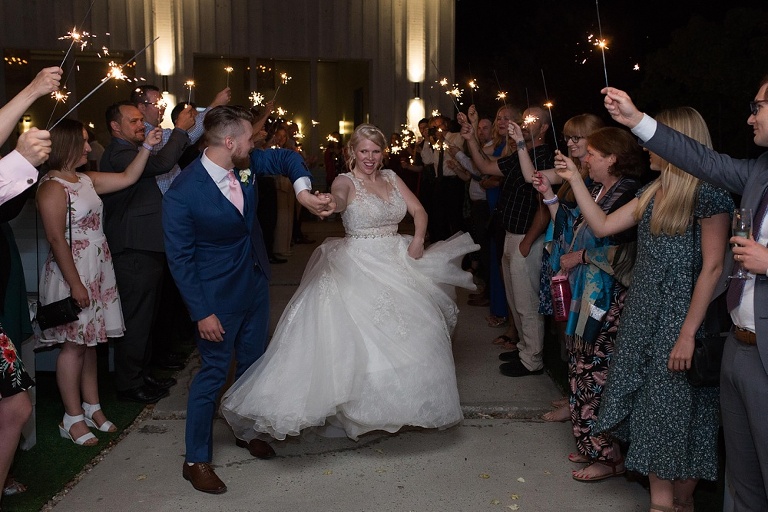Le Belvedere Summer Wedding sparkler first dance