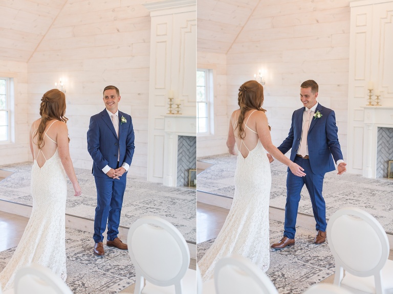 Ottawa Summer wedding at Stonefields Estate - first look in the Chapel
