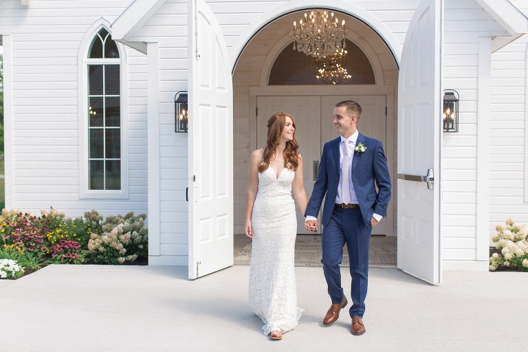 Ottawa Summer wedding at Stonefields Estate - first look in the Chapel