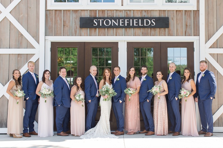 Ottawa Summer wedding at Stonefields Estate - wedding party portraits