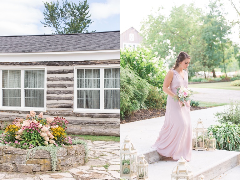 Ottawa Summer wedding at Stonefields Estate - outdoor ceremony with wooden arch