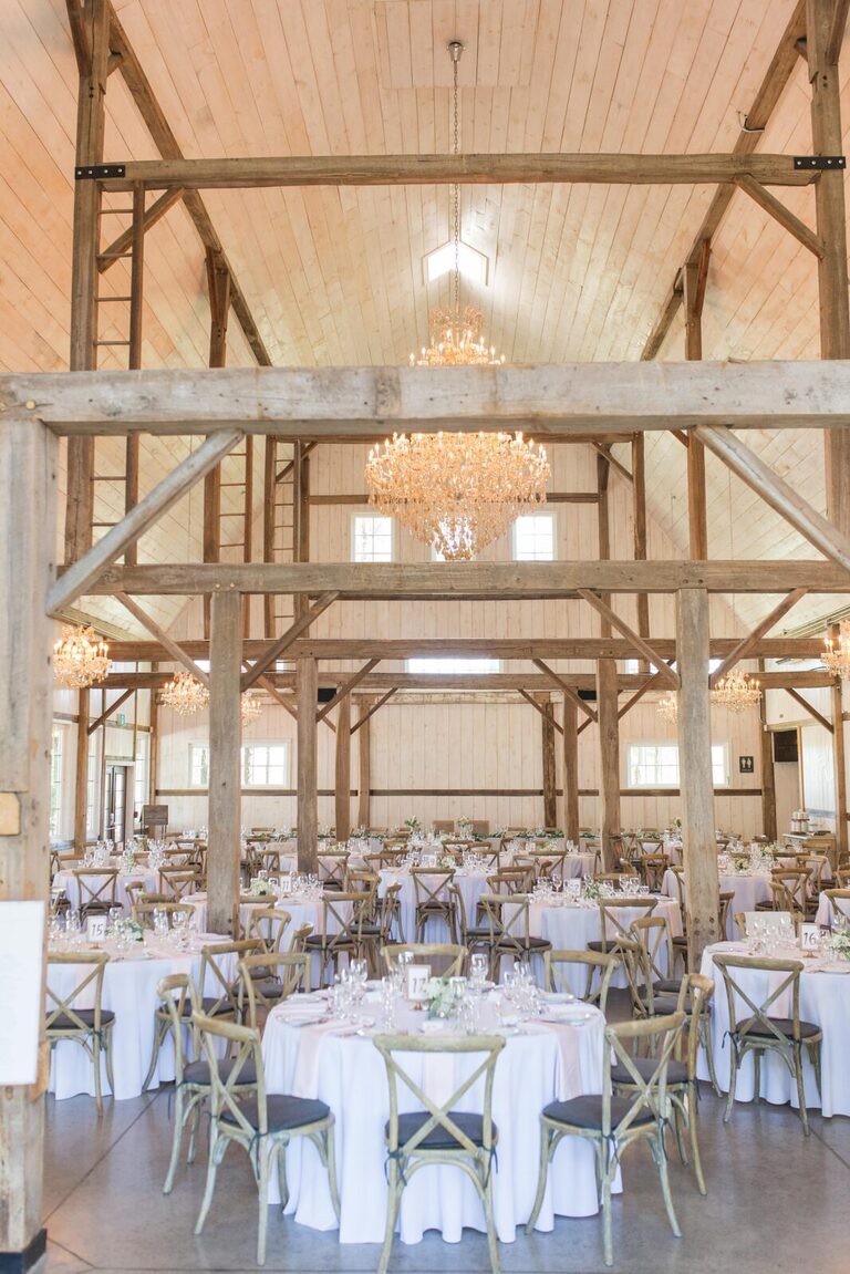 Ottawa Summer wedding at Stonefields Estate - stunning barn wedding reception