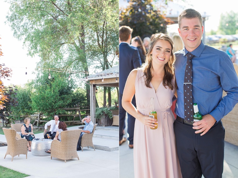 Ottawa Summer wedding at Stonefields Estate - outdoor cocktail reception