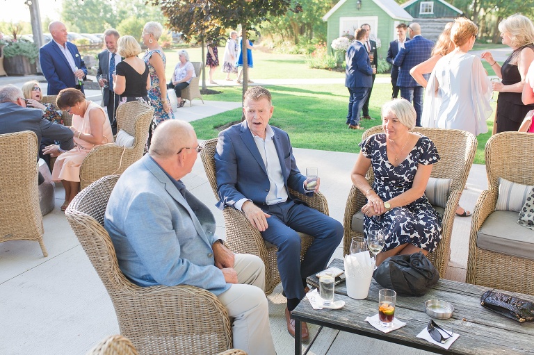 Ottawa Summer wedding at Stonefields Estate - outdoor cocktail reception