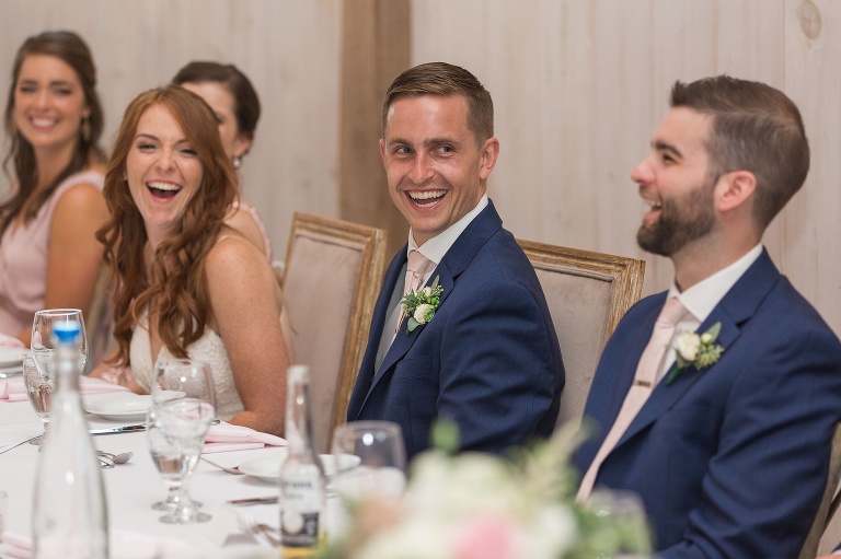 Ottawa Summer wedding at Stonefields Estate - indoor barn reception