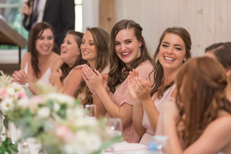 Ottawa Summer wedding at Stonefields Estate - indoor barn reception