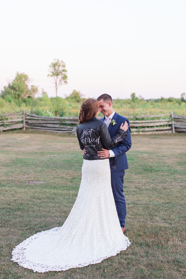 Ottawa Summer wedding at Stonefields Estate - Sunset photos of Bride and Groom