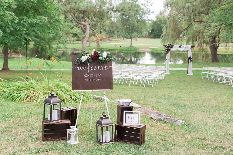 Perth Parkside Inn wedding - outdoor ceremony at Stewart Park