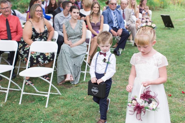 Perth Parkside Inn wedding - outdoor ceremony at Stewart Park