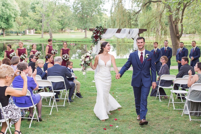 Perth Parkside Inn wedding - outdoor ceremony at Stewart Park