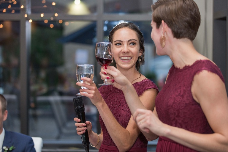 Perth Parkside Inn wedding - reception speeches and toasts