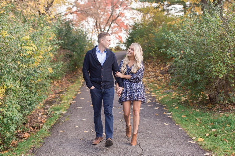 Hog Back falls engagement photos in ottawa during the fall