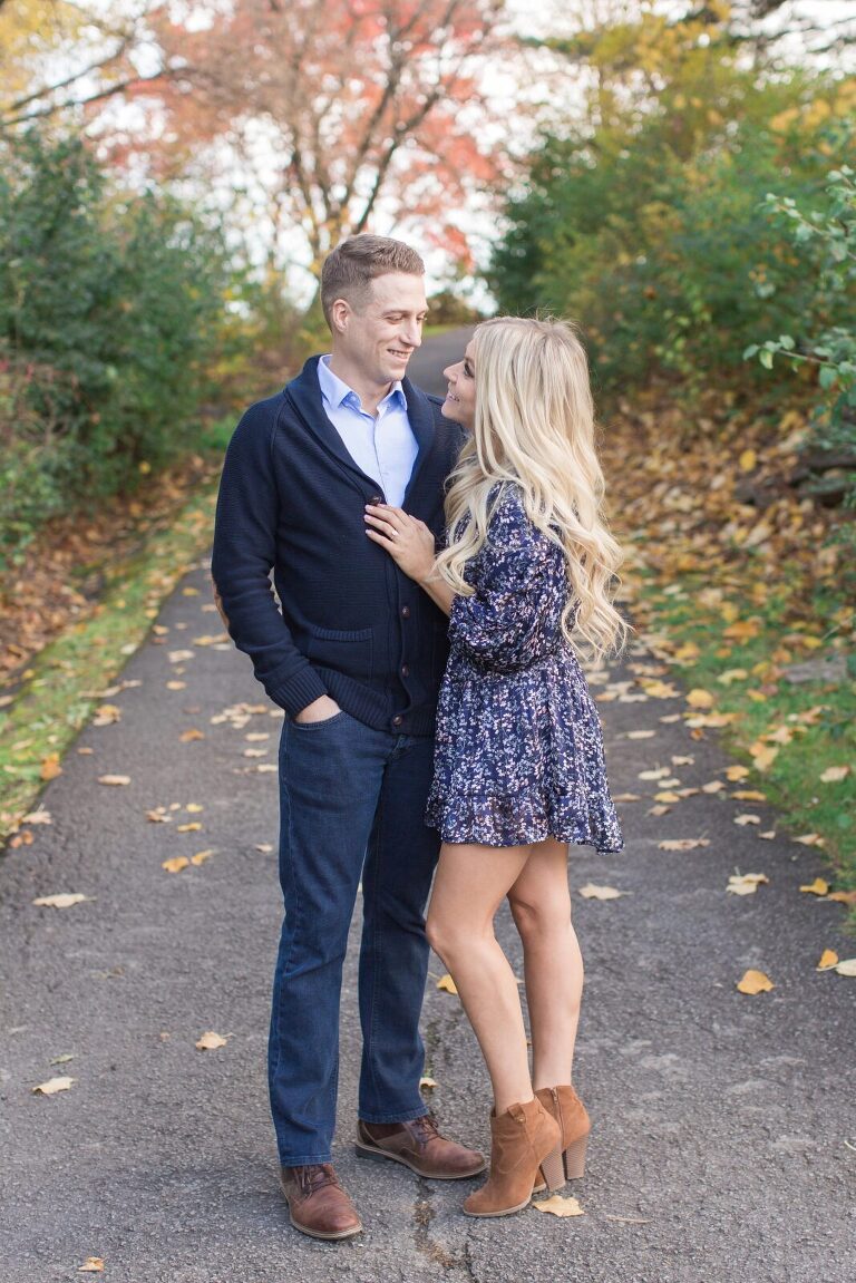 Hog Back falls engagement photos in ottawa during the fall